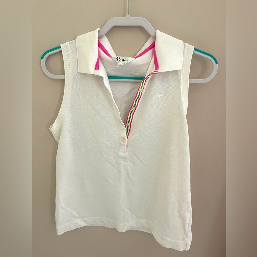 Vintage White Label Lilly Pulitzer White Sleeveless